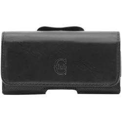 Bigben Universal Leder Handy-Tasche Horizontal Club Medium mit Gürtelclip