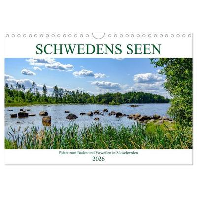 Schwedens Seen (Wandkalender 2026 DIN A4 quer), CALVENDO Monatskalender