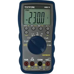 Tecwerk, Multimeter, Multimeter DMM 10 (CAT III 600V, Hand-Multimeter)