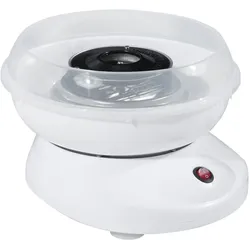 HOMCOM Zuckerwattemaschine Zuckerwattegerät Zuckerwatte Maschine (Modell 1/Weiß)