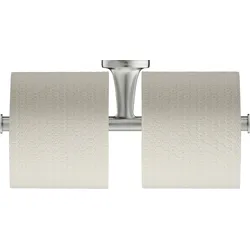 Duravit Starck T Papierrollenhalter, doppelt, 0099387000, Farbe: Edelstahl gebürstet