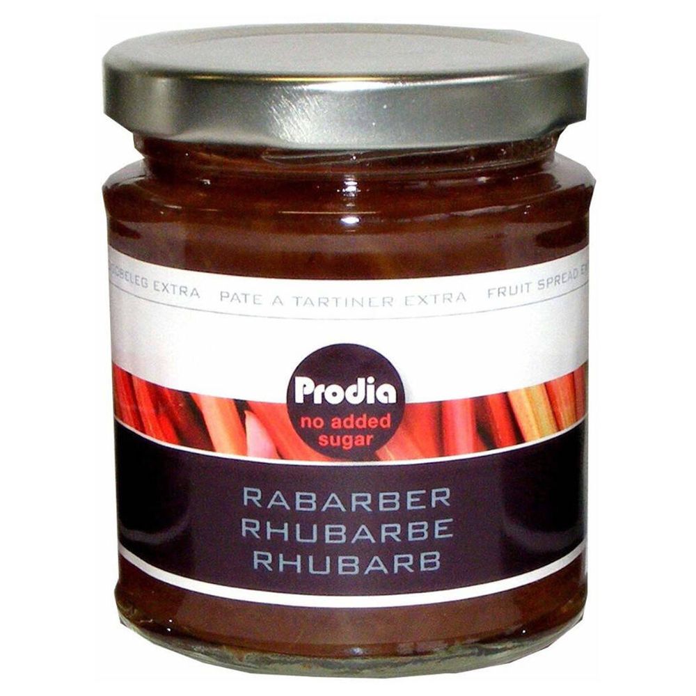 Prodia Broodbeleg Extra Rabarber + Maltitol 215 g Futter