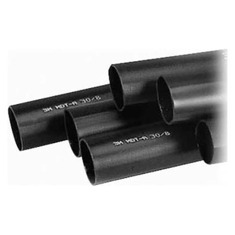 3M varmekrymp MDT-A-F471 (mm): 12,0 - 3,0 sort 1 meter mellemvaegget med lim. Halogenfri flammehaemmen (MDTAF12)