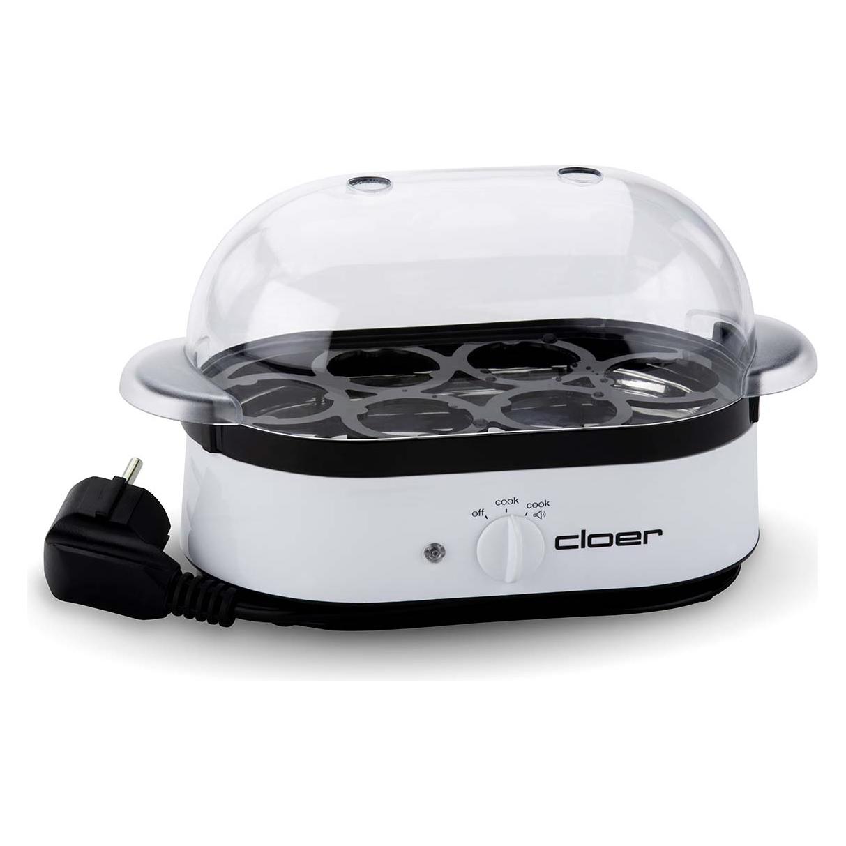 Cloer 6081 Eierkocher 6 Eier weiss (13581)