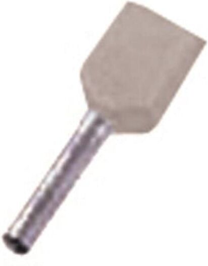 Intercable Zwillings-Aderendhülse ICIAE07510Z 2x0,75qmm 10mm grau (180739)