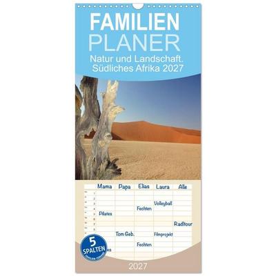 Familienplaner 2027 - Natur und Landschaft. Südliches Afrika 2027 mit 5 Spalten (Wandkalender, 21 x 45 cm) CALVENDO