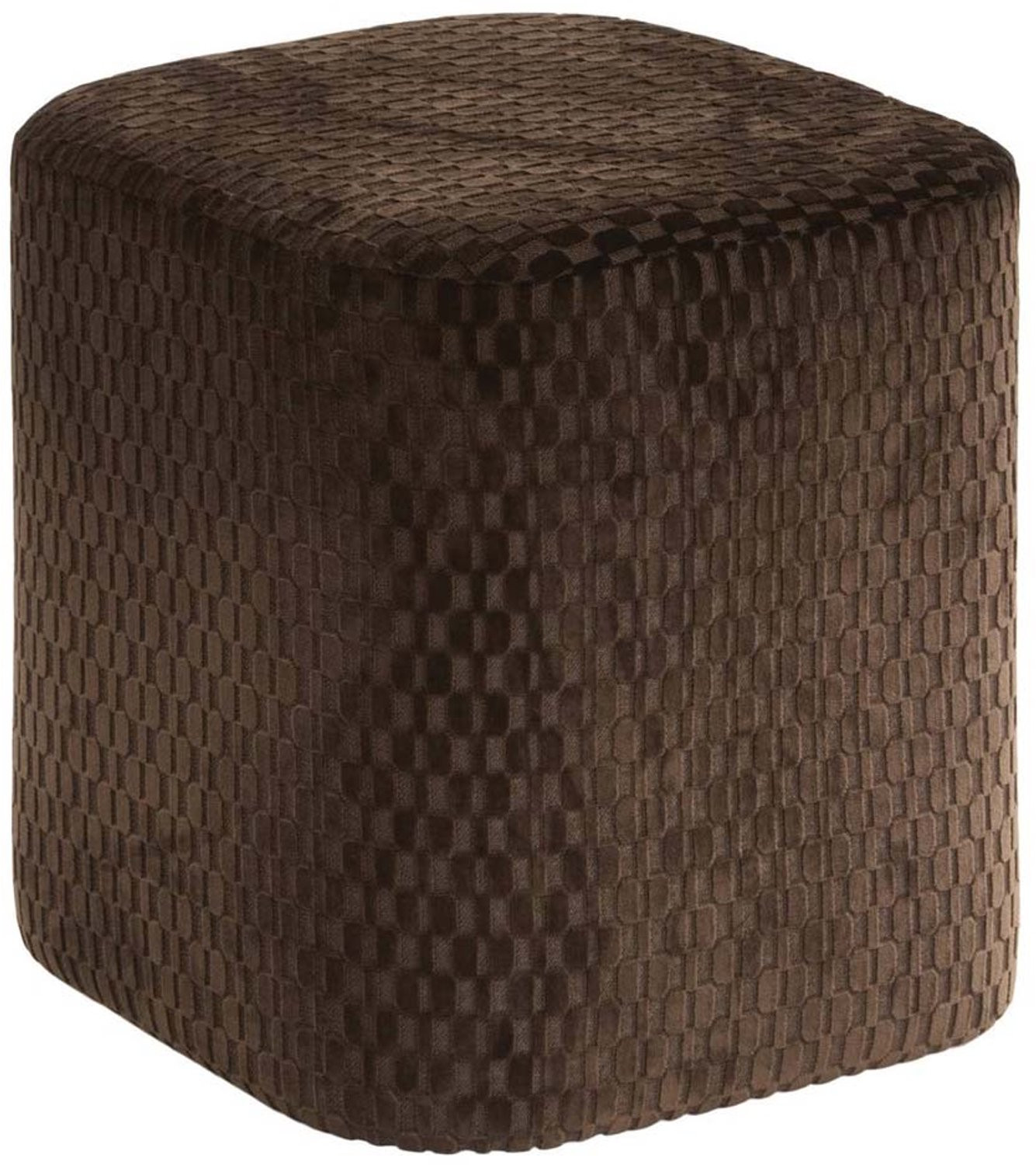 Velvet Poef Liesse Bruin
