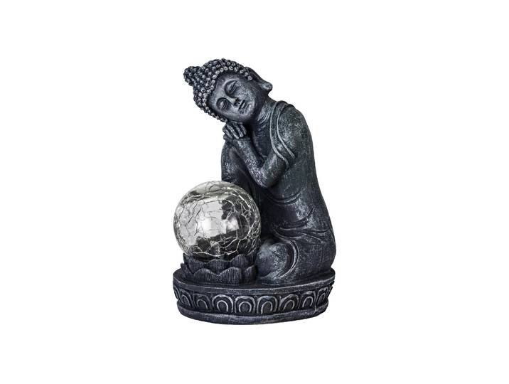 LED Gartenleuchte EGLO SOLAR Buddha grau , grau, H:19,5cm Ø:11,5cm, Leuchten, LED Gartenleuchte