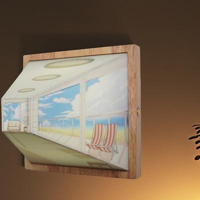 3D-Nachtlicht mit bloßem Auge, LED-Leuchten mit dreidimensionalem visuellem Effekt, Nachtlicht im wandmontierten Design für die Wand, dreifarbige Lichteffekteinstellung, Weihnachtsgeschenke für die