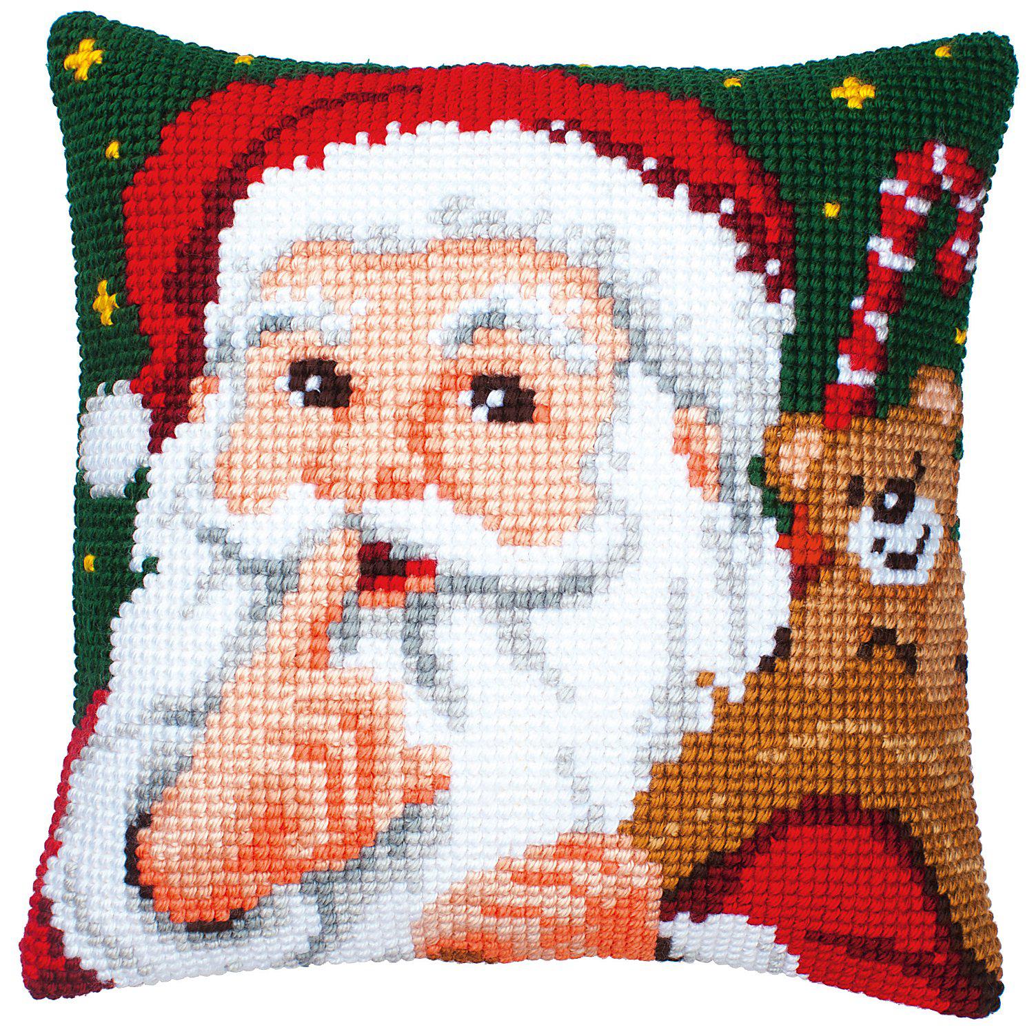 Kreuzstichkissen "Nikolaus"