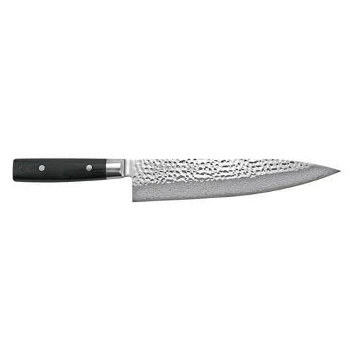 Yaxell Zen Koksmes met 37-laags roestvrij damast staal en Micarta heft, 24 cm