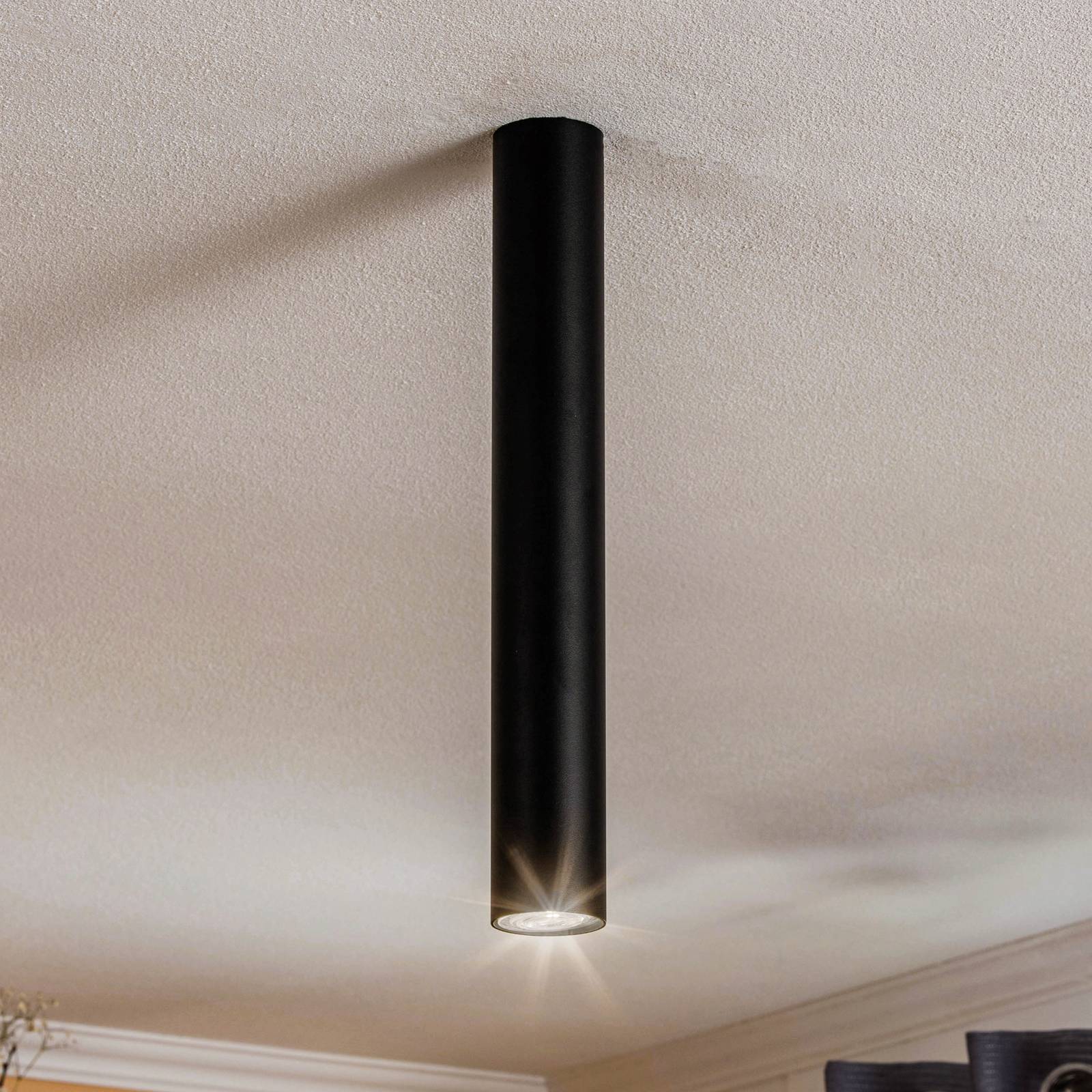 Deckenstrahler Eye, Höhe 40 cm, schwarz Eye Nowodvorski Lighting, dimmbar, schwarz, für Wohn- / Esszimmer, Metall, Strahler