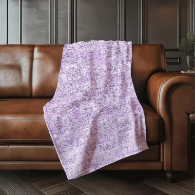 Addison Rugs Premium Machine Washable Traditional Moroccan Sherpa Throw Blanket