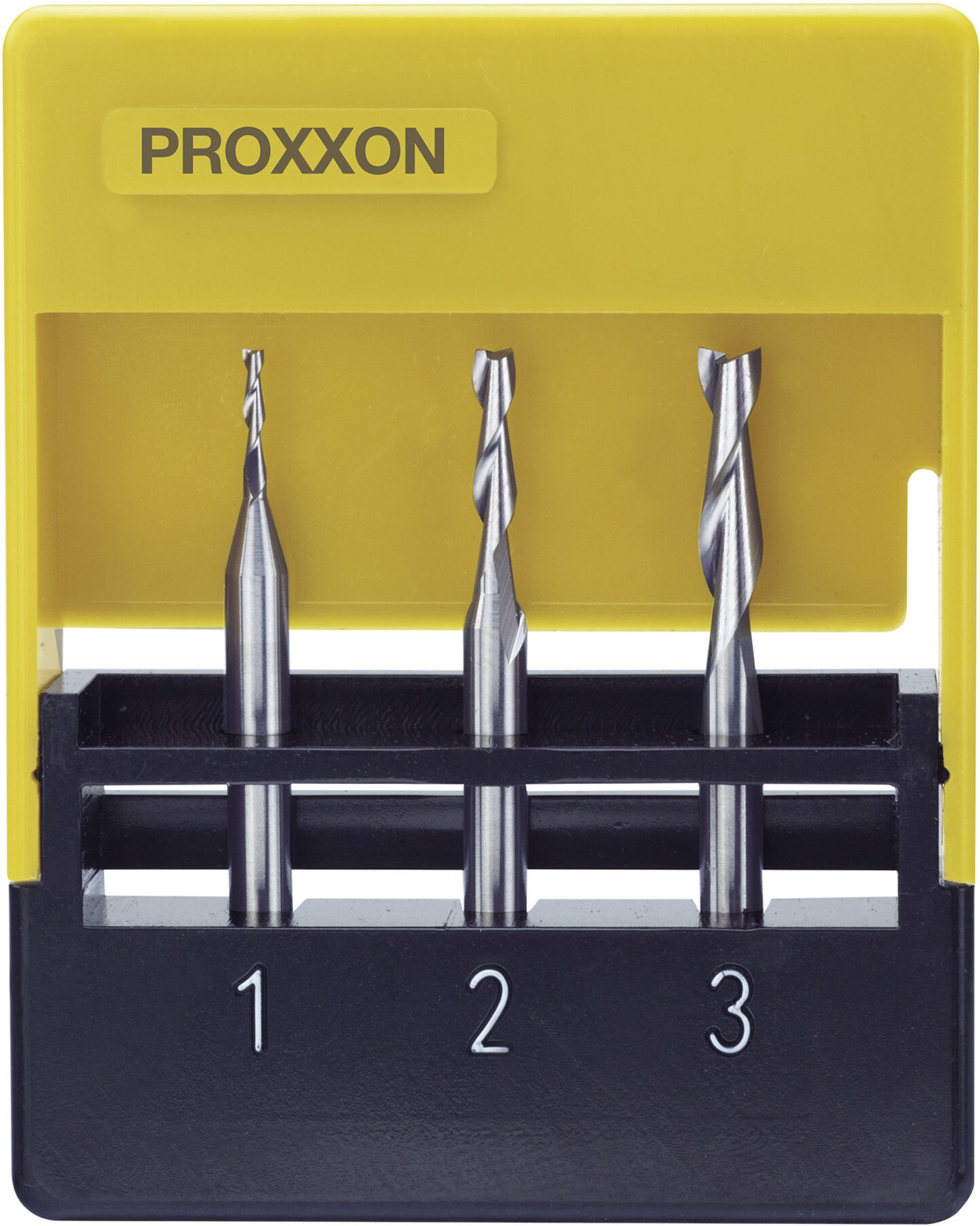 Proxxon Vollhartmetall-Schaftfräsersatz, 3tlg. (1 - 2 - 3 mm) (27116)