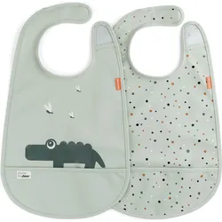 Done by Deer Croco Lätzchen mit Tasche 2 St.