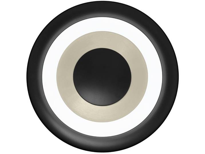 Deckenlampe Speaker sand Aluminium/Eisen 3200 lm Dimmbar B 40 cm - LED - Lichtfarbe: Extra warmweiss - Helles Neutralweiss - LED Energiesparlampen