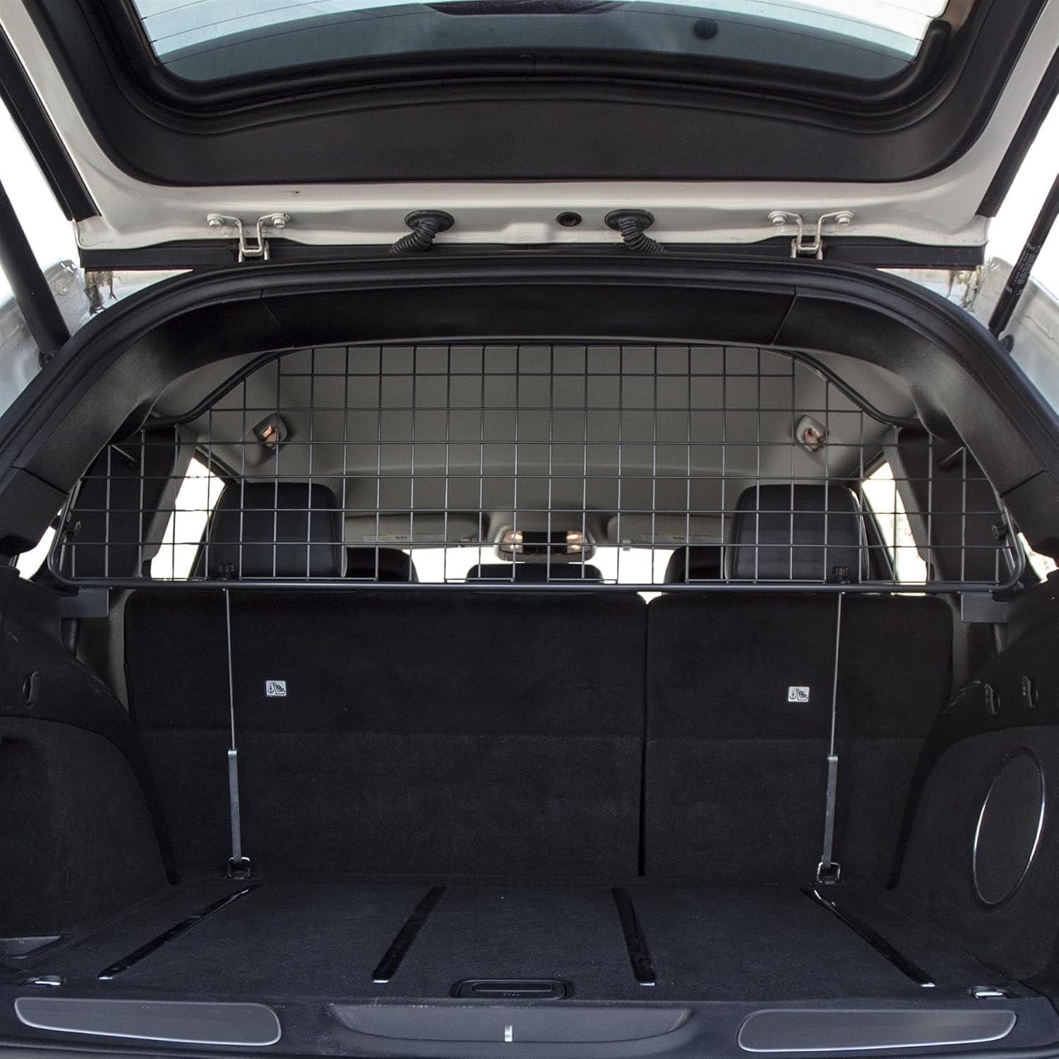 Hundegitter für Jeep Grand Cherokee 2011-2013, fahrzeugspezifisches Trenngitter für den Kofferraum aus Stahl, passgenau für sicheren Hundetransport
