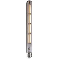 Paulmann LED Vintage 1879 Tube, Stablampen-Filament, E27, 8.8W 2500K 806lm, dimmbar, Rauchglas PAUL-28832