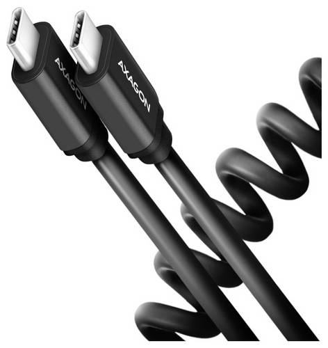 AXAGON USB-C Kabel USB 2.0 USB-C Stecker 0.6m Schwarz vergoldete Steckkontakte BUCM-CM10TB