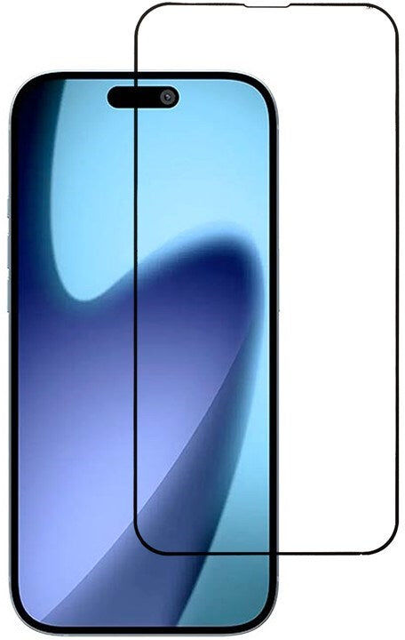 INCOVER iPhone Air - Hærdet Skærmbeskyttelsesglas - Gennemsigtig / Sort Kant