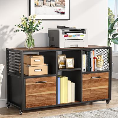 Bluebell Modern File Cabinet Mobile Lateral Filing Cabinet for Home Office