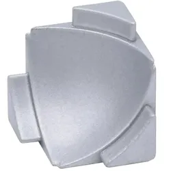 Innenecke 3D für Wandanschlussprofile COVE silber matt (28 mm)