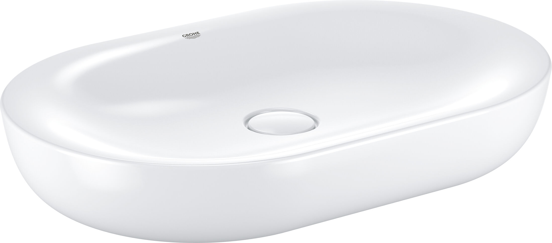 Essence Grohe Céramique de salle de bain poser 3960800H 60cm, blanc alpin PureGuard, avec robinet de vidange
