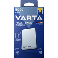 Powerbank Energy 5000 weiß/schwarz, 5.000 mAh
