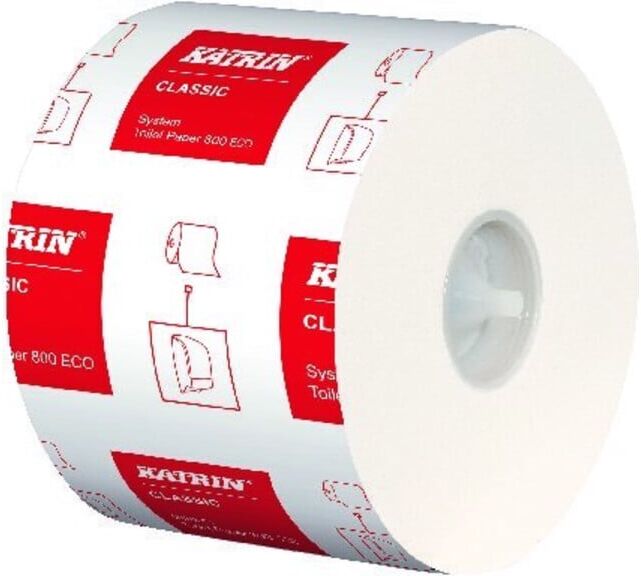 Katrin Classic Toilet ECO 2-lagig Tissue, weiß ; E/D/E (103424)
