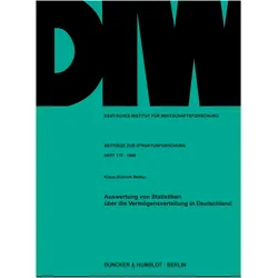 Auswertung von Statistiken über die Vermögensverteilung in Deutschland, Fachbücher von Klaus-Dietrich Bedau