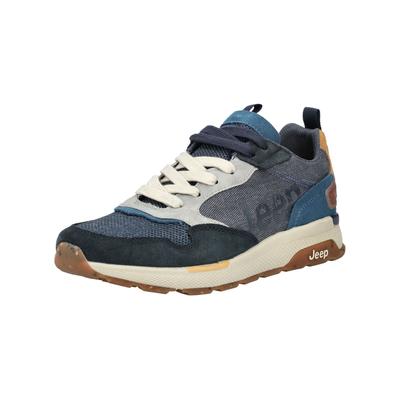 Sneaker JEEP "Jeep Sneaker Textil", Herren, Gr. 42, blau, Textil, Schuhe Sneaker