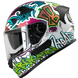 Broken Head Integralhelm Mit Sonnenblende InYourFace Weiss Matt XXL (63-64 cm)