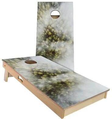 Skip's Garage Smokey Trees Outdoor Cornhole Board Set