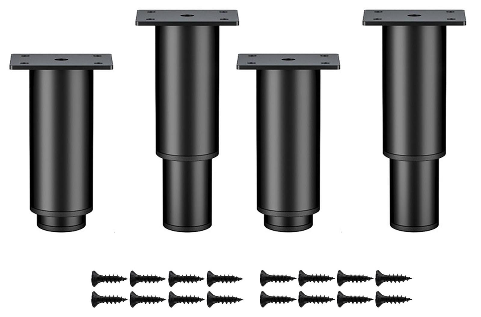 Set van 4 verstelbare metalen meubelpoten voor diverse meubels