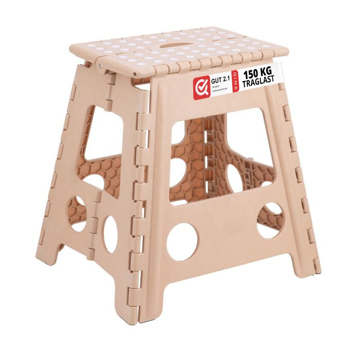 Relaxdays Opvouwbare Kruk XL Beige
