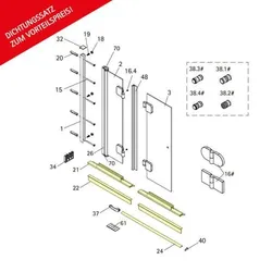 Schulte Garant: Dichtungssatz für 6 mm Walk In.. - Duschkabine
