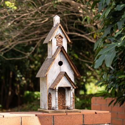 "Glitzhome 24""H Extra-Large Farmhouse Rustic Wood Birdhouse"