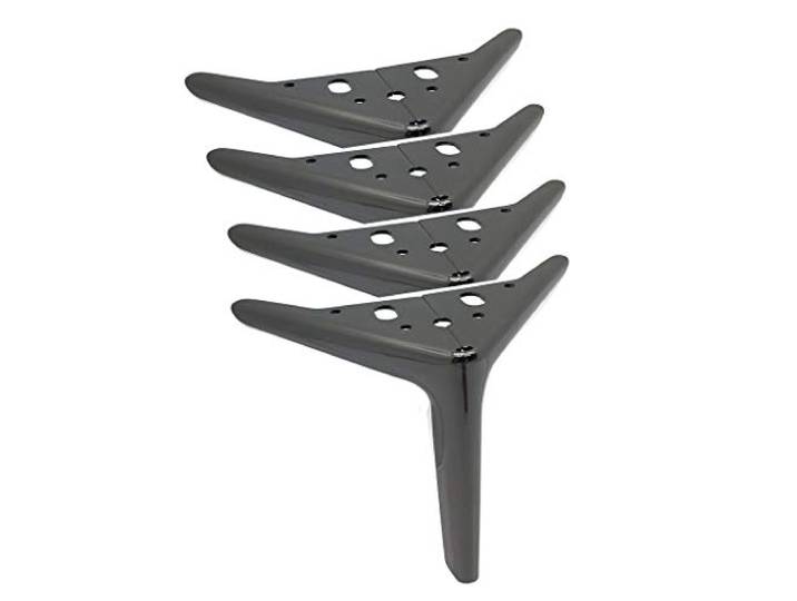 dauyavv Verstellbare Metallbeschichtete Ersatzfüße für Schrank/Schrank/Sofa/Stuhl/Ottomane/Tisch, Gold, 4 Stück