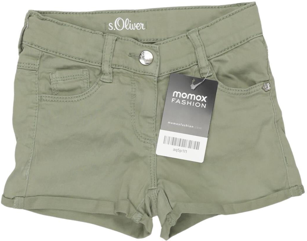S. Oliver Mädchen Shorts, Grün, Gr. EU 92, kein / Etikett / Elasthan - Second Hand