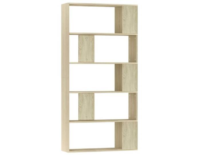 Bibliothèque - mango - Meuble Étagère - chêne sonoma - Bois d'ingénierie M1279
