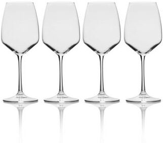 Mikasa Set of 4 Melody White Wine Glasses, 15 Oz