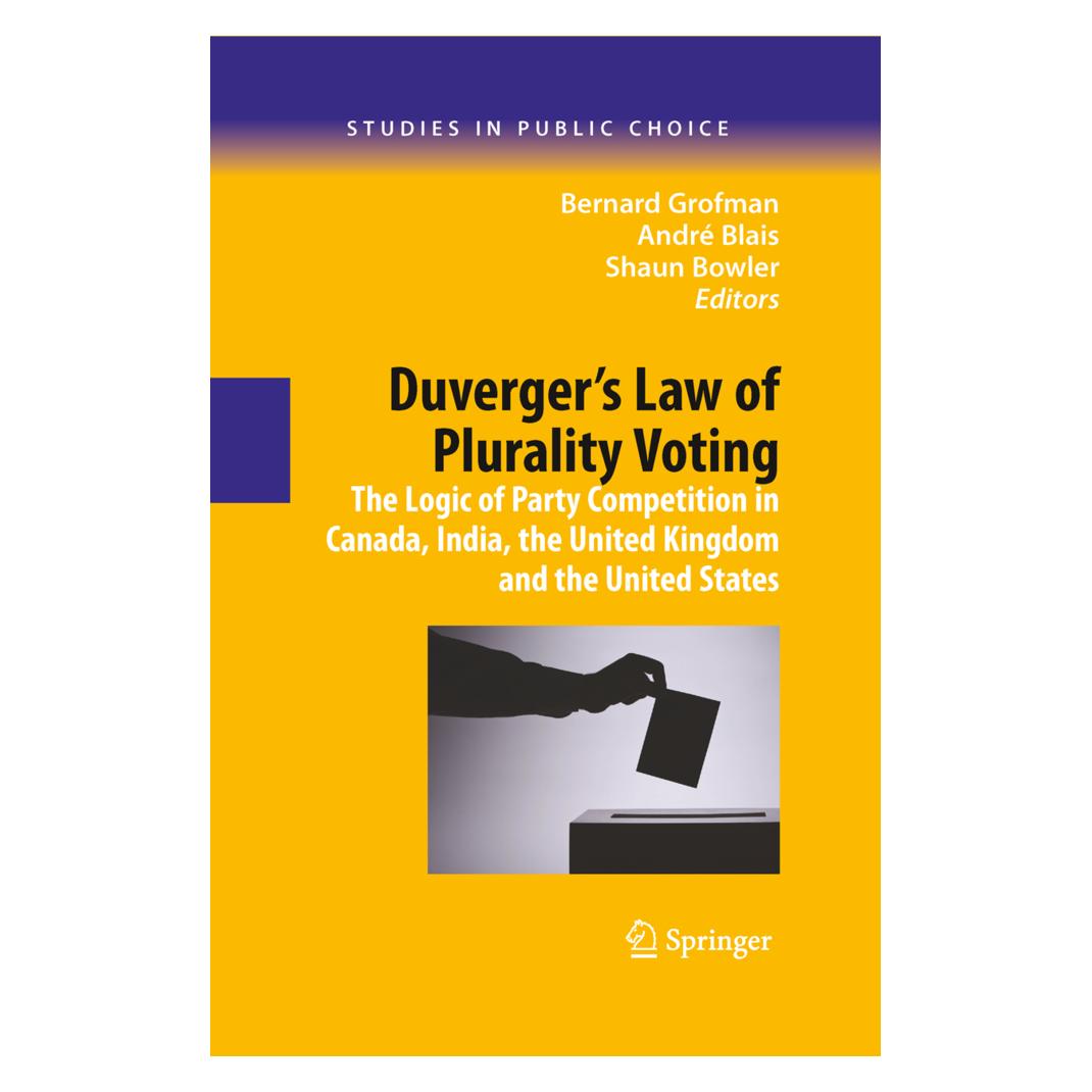 Springer Duverger's Law of Plurality Voting (Englisch, Softcover, André Blais, Bernard Grofman, Shaun Bowler) (55396206)