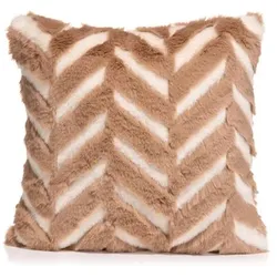 MONT CHALET Premium-Kissenhülle Jacquard-Muster Mikrofaser-Rückseite waschbar, ca. 50x50cm