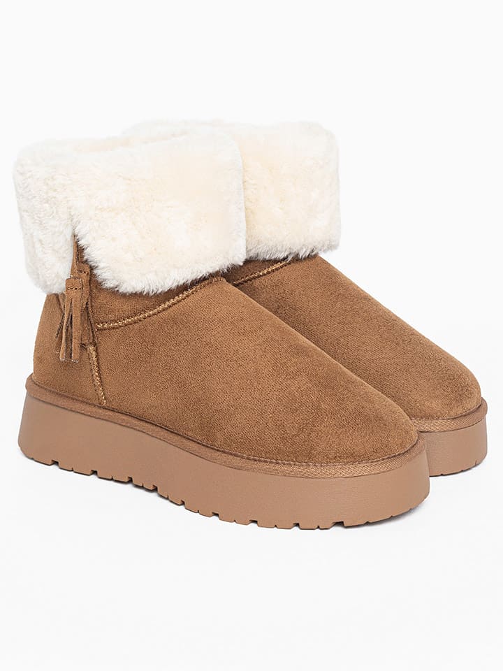 ISLAND BOOT Winterboots "Cinnamon" in Hellbraun - 40