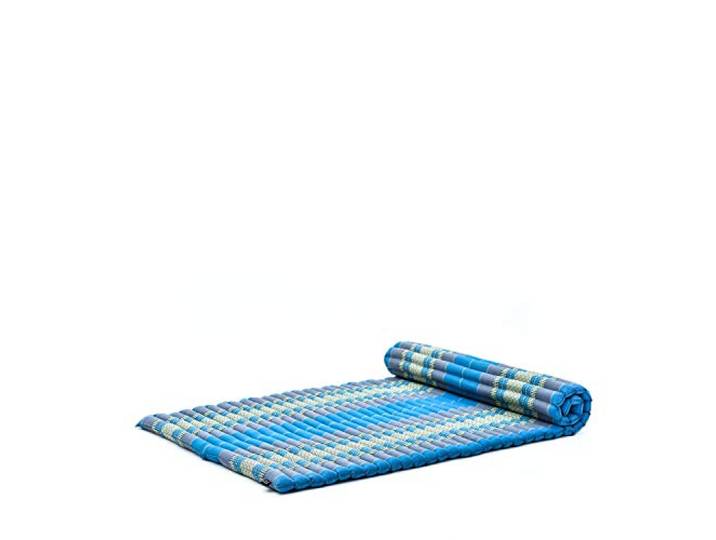 Leewadee Faltbare Bodenmatratze, japanisches Futon, aufrollbar, Gästebett, Gästebett, Yoga- oder Meditationsmatte aus Kapok