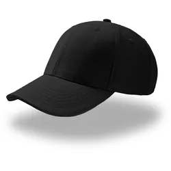 Atlantis Unisex 6-Panel Baseball Kappe 'Sport Sandwich' Klassische Cap SPSA black/black one size