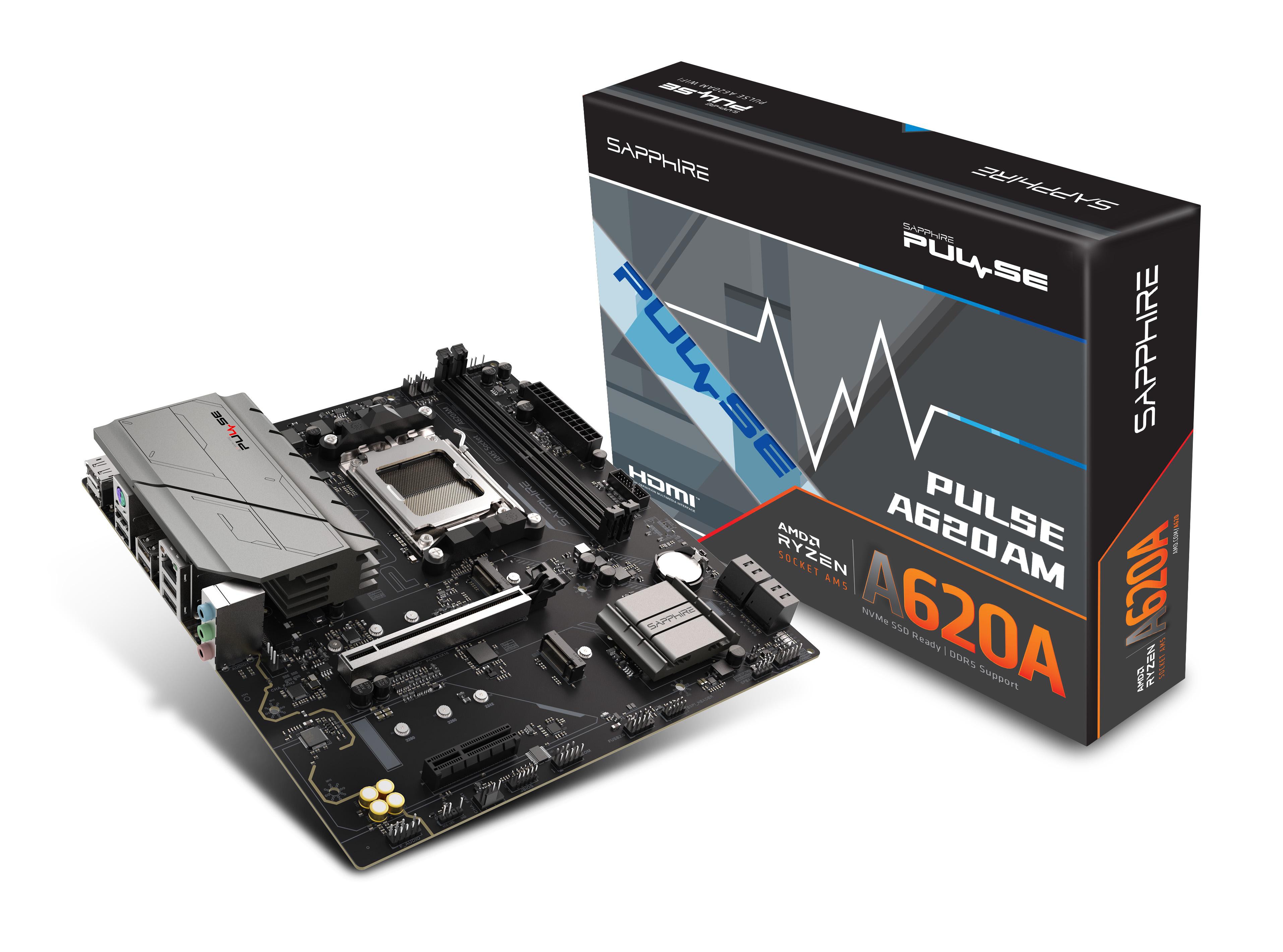 SAPPHIRE PULSE A620AM mATX Mainboard DP/HDMI/M.2 52118-03-40G