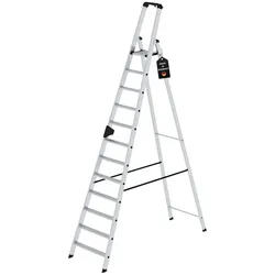 PROREGAL Stufen-Stehleiter einseitig begehbar 12 Stufen