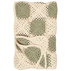 IB Laursen Plaid gehäkelt mit Karomuster, 170 x 130 cm