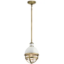 Pendelleuchte Hängelampe Deckenleuchte Esszimmerlampe Stahl Messing D 20,4 cm